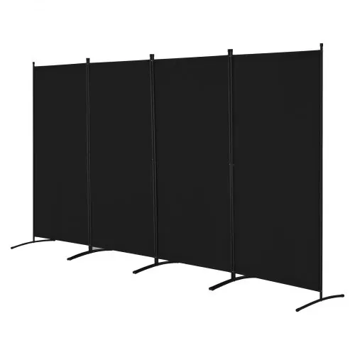 VEVOR Raumteiler 4 Paneele Paravent 3464 x 1840 x 520 mm, faltbarer Sichtschutz & tragbarer Trennwandteiler zur Raumtrennung, freistehende Raumteiler für Büro Schlafzimmer Arbeitszimmer, Schwarz – Bild 8