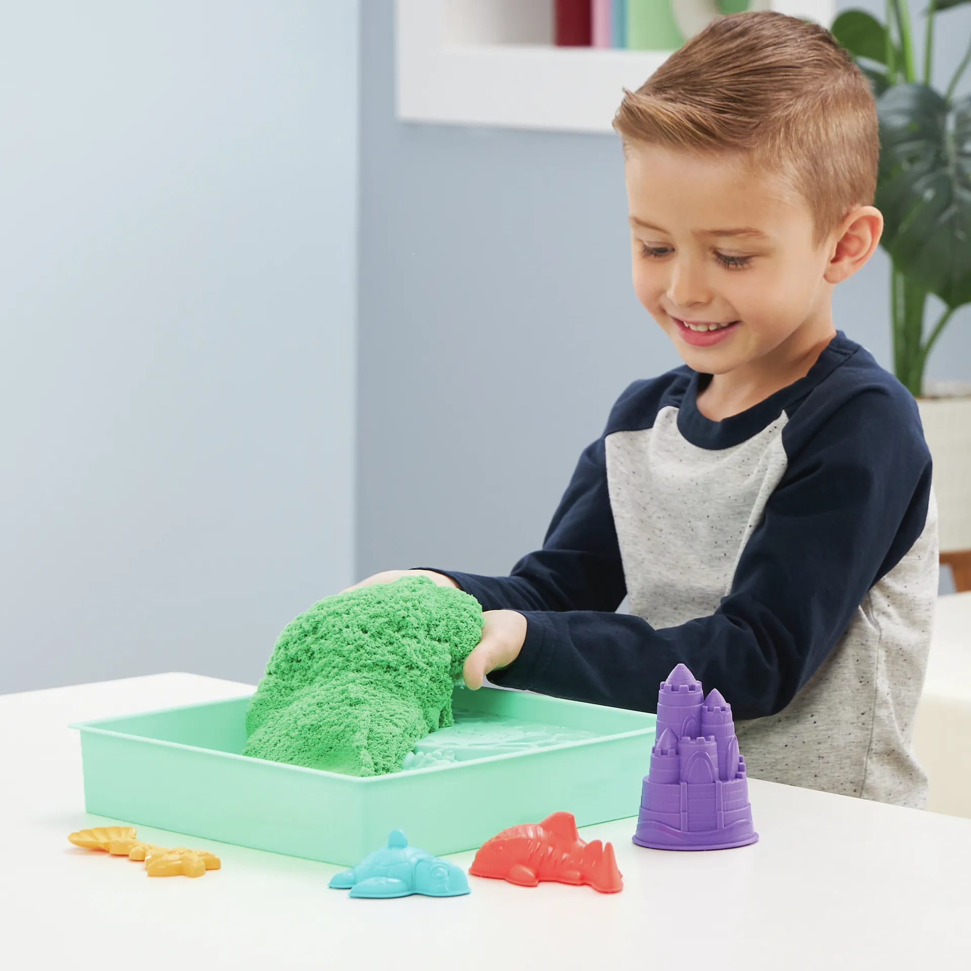 Kinetic Sand Sandbox Set Grün – Bild 5