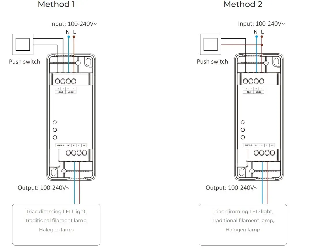 MiBoxer TRI-PZ LED Dimmer Controller AC TRIAC 500W Zigbee 3.0+2,4G+Push – Bild 6
