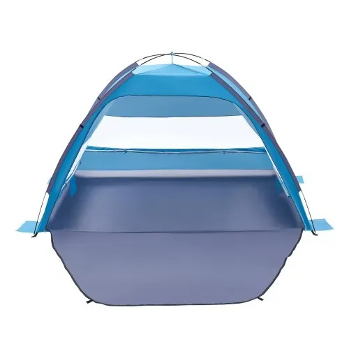 VEVOR Strandmuschel Sonnenschutz für 4 Personen, UPF 50+ Schutz, Tragbares Strandzelt mit Tragetasche & Bodenverankerungen, Leichter Strandsonnenschirm für Camping Angeln Picknick, Sonnenzelt – Bild 9