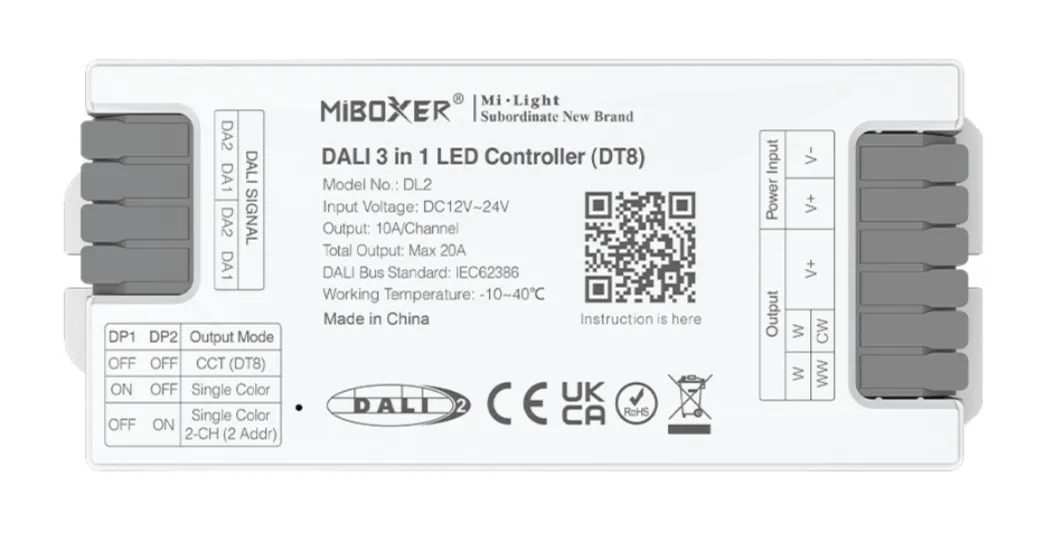 MiBoxer DL2 DALI 3in1 LED Controller (DT8) MiBoxer DL2 DALI 3in1 LED Controller (DT8)
