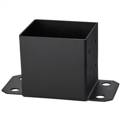 VEVOR 4er-Set Aufschraubhülse 214 x 146 x 140 mm Pfostenträger aus Kohlenstoffstahl mit Sprühbeschichtung Installation auf Beton-oder Holzböden Pfostenschuh Pfosten Ideal für Pergolen Verandageländern – Bild 9
