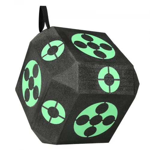 VEVOR 381 x 381 x 381 mm Zielscheibe Bogenschießen, Würfel Bogenziel für Recurvebogen Compoundbogen oder Langbogen, Tragbares Bogenpfeilziel für Kinder Jugend Erwachsene Bogenschießeneiß Schwarz – Bild 10