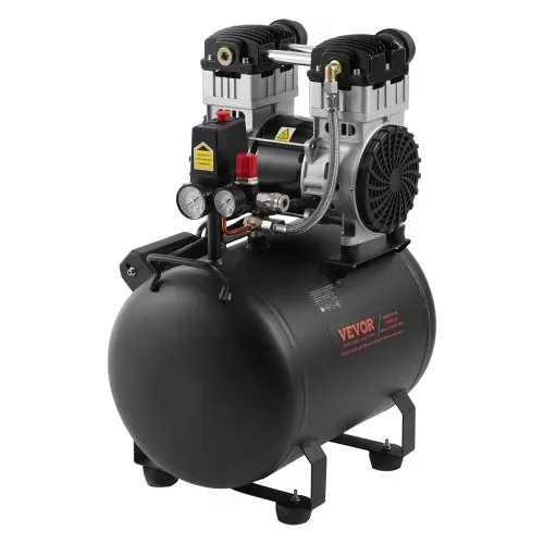 VEVOR-Luftkompressor, 10 Gallonen Stahltank, 2 PS 5,3 CFM@90 PSI ölfreier Luftkompressor und max. 125 PSI Druck, 78 dB ultraleiser tragbarer Kompressor, für Autoreparatur, Reifenbefüllung, Spritzlackierung – Bild 9