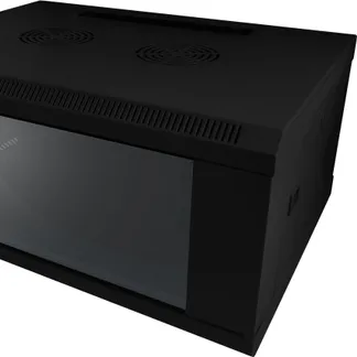 ALLNET 19″Wandgehäuse, 6HE, 1-teilig, T450mm, Schwarz, SMC-Serie, ALLNET 19″Wandgehäuse, 6HE, 1-teilig, T450mm, Schwarz, SMC-Serie,