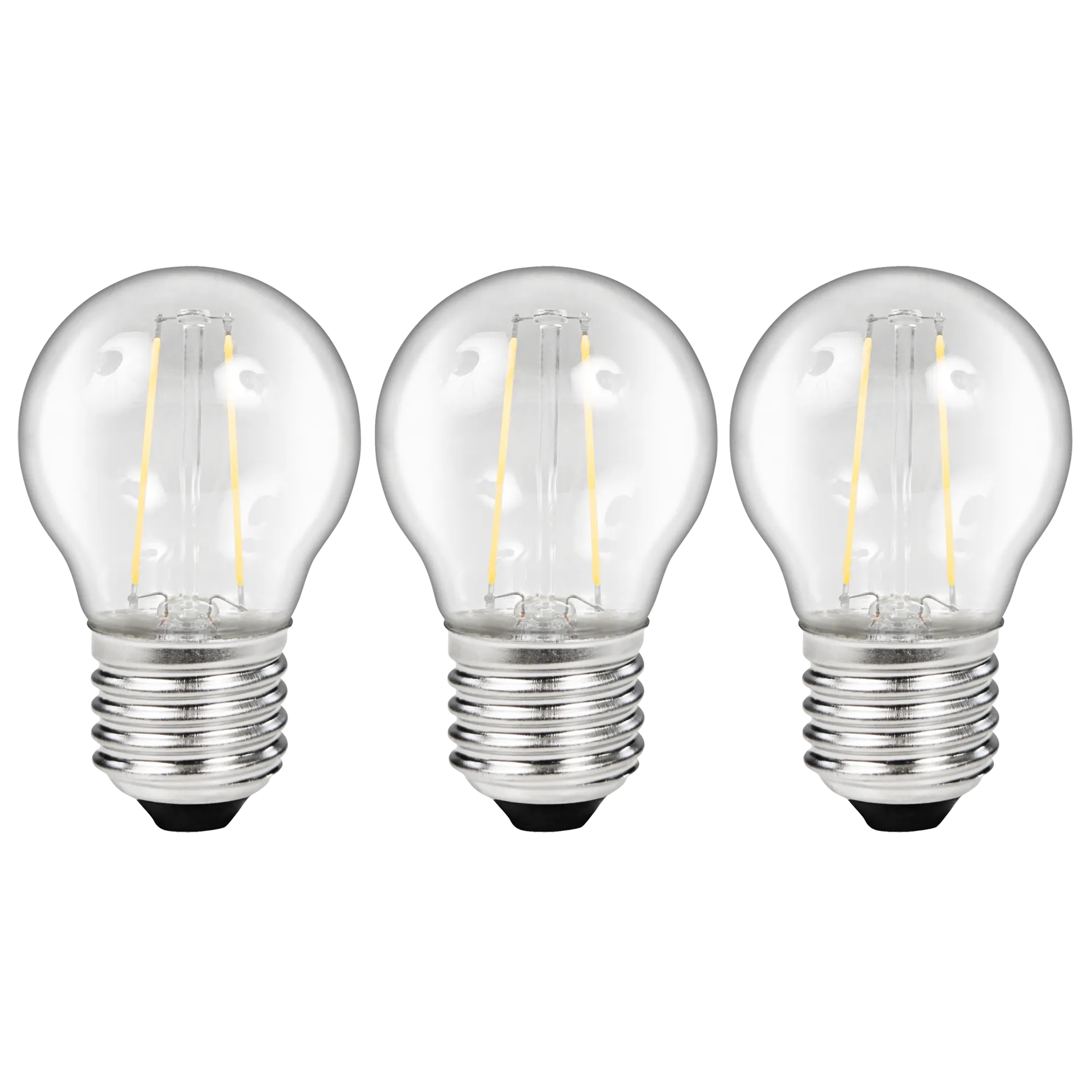 LED Filament Set McShine, 3x Tropfenlampe, E27, 2W, 200lm, warmweiß, klar LED Filament Set McShine, 3x Tropfenlampe, E27, 2W, 200lm, warmweiß, klar