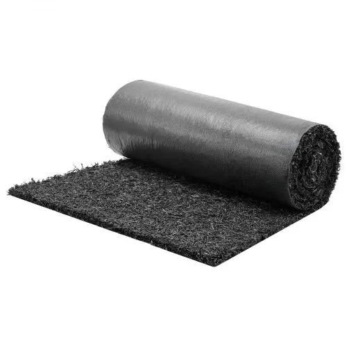 VEVOR Gummimulchmatte, 2 Rollen à 244x59 cm, Unkrautmatte 1,3 cm dick, Gartenvlies, Unkrautvlies, Unkrautbarrierematte, Garteneinfassung, Randmatte, Gehwegmatte für Landschaftsgestaltung – Bild 10