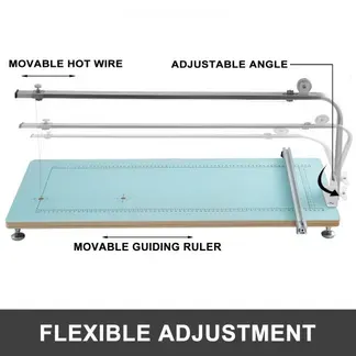 VEVOR 20CM Styropor-Schneidemaschine, Heißer Draht-Schaumschneider, Einstellbare Temperatur, Schaum-Schneidemaschine, Werkbank, Arbeitstisch VEVOR 20CM Styropor-Schneidemaschine, Heißer Draht-Schaumschneider, Einstellbare Temperatur, Schaum-Schneidemaschine, Werkbank, Arbeitstisch