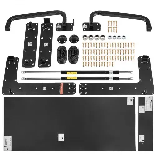 VEVOR Schrankbettfedern Mechanismus 1670 x 2215 x 1700 mm, Murphy-Bett-Bausatz, Queen Deluxe, DIY-Bausatz mechanische Hardware für Wandbetten, pneumatische Hebel-Bettstütze, Klappschrank-Wandbett – Bild 8
