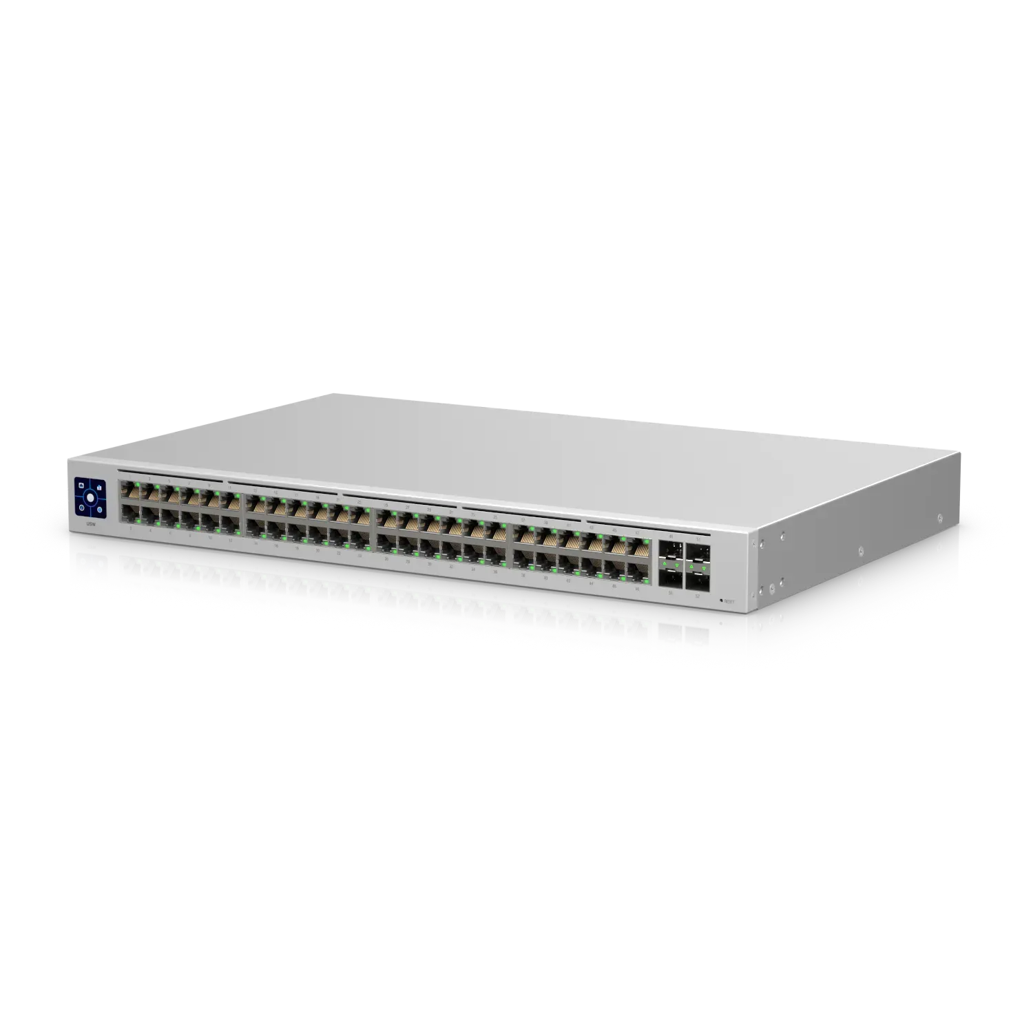 Ubiquiti Switch smart managed Layer2 52 Port • 48x GbE • 4x SFP • 19″ • Lüfterlos • UniFi • USW-48 Ubiquiti Switch smart managed Layer2 52 Port • 48x GbE • 4x SFP • 19″ • Lüfterlos • UniFi • USW-48