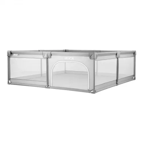 VEVOR Baby-Laufstall, 200x149 cm, Spielstall für Kinder, Zaun-Spielplatz für drinnen & draußen mit 50 Ozeanbällen, Tür mit Reißverschluss & atmungsaktivem Netz, Sicherheits-Aktivitätszentrum – Bild 8