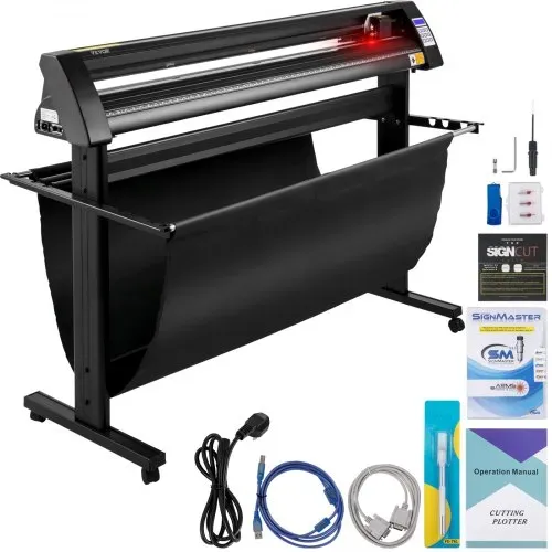 VEVOR Vinyl Schneideplotter 1350 mm, Folienschneider Max. Schnittstärke 3 mm, Folienschneider Schneidkraft 500 g, Plottermaschine Halbautomatisch Signcut-Software, Speichercache 1-4 M, Hobbyplotter VEVOR Vinyl Schneideplotter 1350 mm, Folienschneider Max. Schnittstärke 3 mm, Folienschneider Schneidkraft 500 g, Plottermaschine Halbautomatisch Signcut-Software, Speichercache 1-4 M, Hobbyplotter