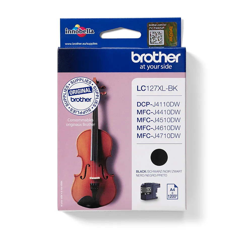Brother LC127XLBK Druckerpatrone 1 Stück(e) Original Extrahohe (Super-) Ausbeute Schwarz Brother LC127XLBK Druckerpatrone 1 Stück(e) Original Extrahohe (Super-) Ausbeute Schwarz