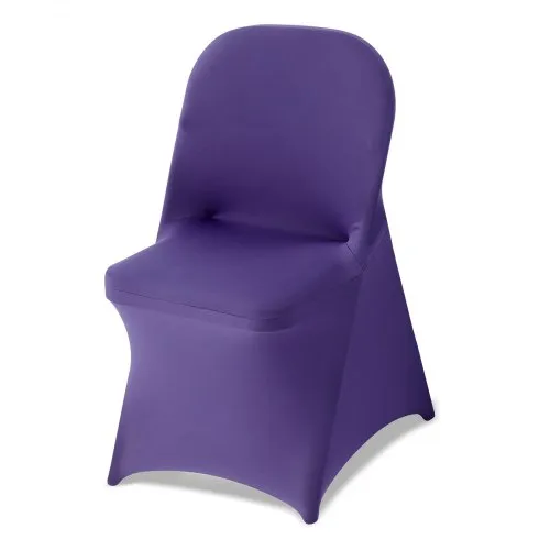 VEVOR Stuhlhussen Stuhlbezug Stretch 50 Stk. waschbarer & abnehmbarer Stuhlüberzug aus Polyester-Spandex für Hochzeitsfeiern Esszimmerbankette, passend für Klappstühle (45 x 46 x 77 cm) Violett VEVOR Stuhlhussen Stuhlbezug Stretch 50 Stk. waschbarer & abnehmbarer Stuhlüberzug aus Polyester-Spandex für Hochzeitsfeiern Esszimmerbankette, passend für Klappstühle (45 x 46 x 77 cm) Violett