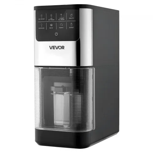 VEVOR Eismaschine, 7-in-1-Gerät für Gelato, Sorbet, Milchshake, Frozen Yogurt & Light-Eiscreme, Hausgemachte Eismaschine mit Ein-Knopf-Funktion zum Einrühren und Nachdrehen, Glatte Cremige Textur – Bild 9