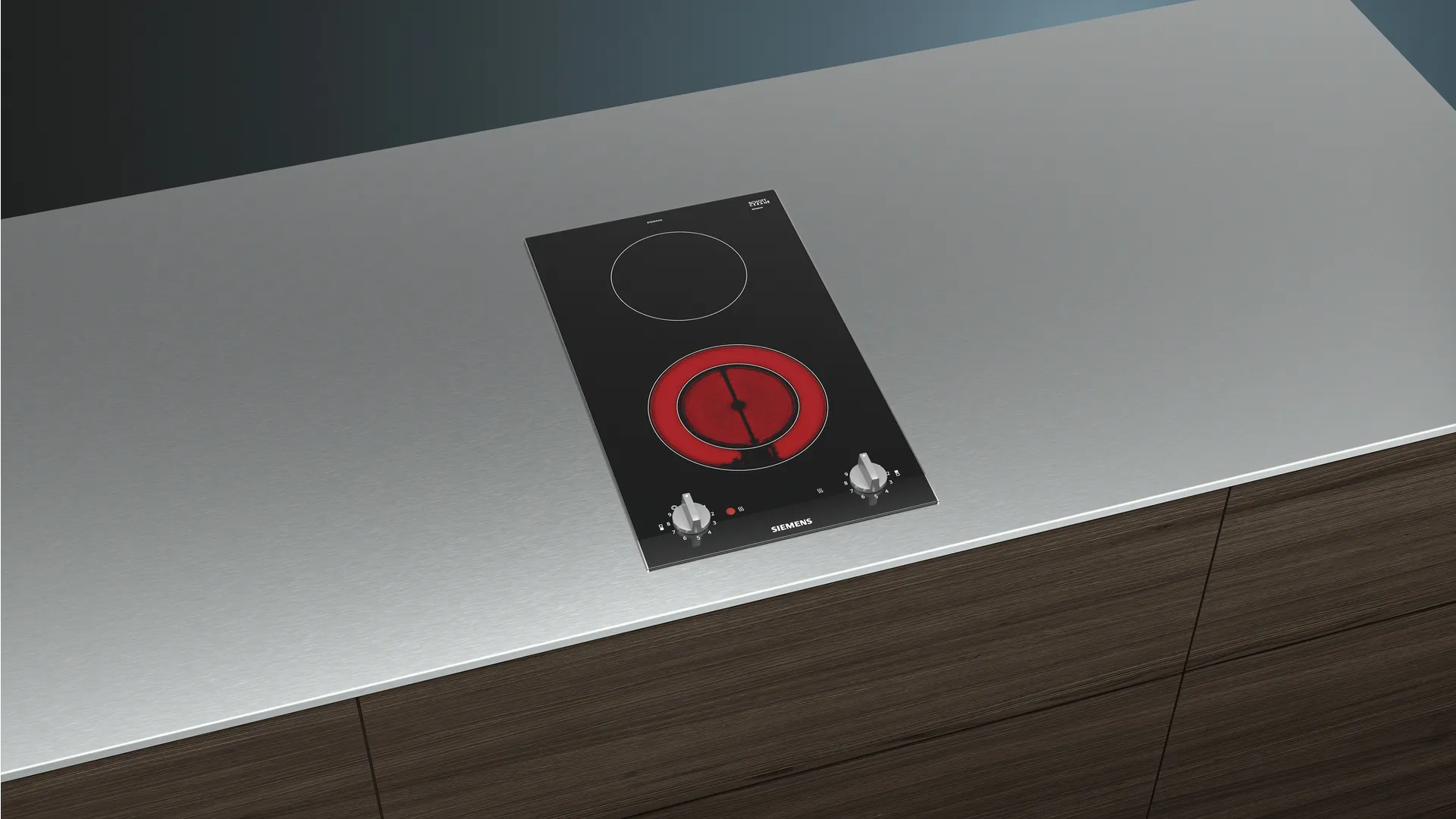 Siemens ET375CFA1E Kochfeld Schwarz, Edelstahl Integriert Keramik 2 Zone(n) – Bild 3