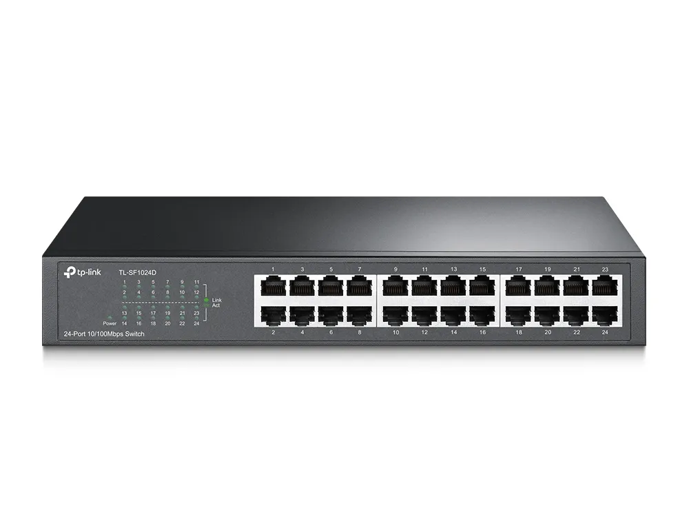 TP-Link 24-port 10/100Mbit/s Desktop/Rackmount Switch TP-Link 24-port 10/100Mbit/s Desktop/Rackmount Switch