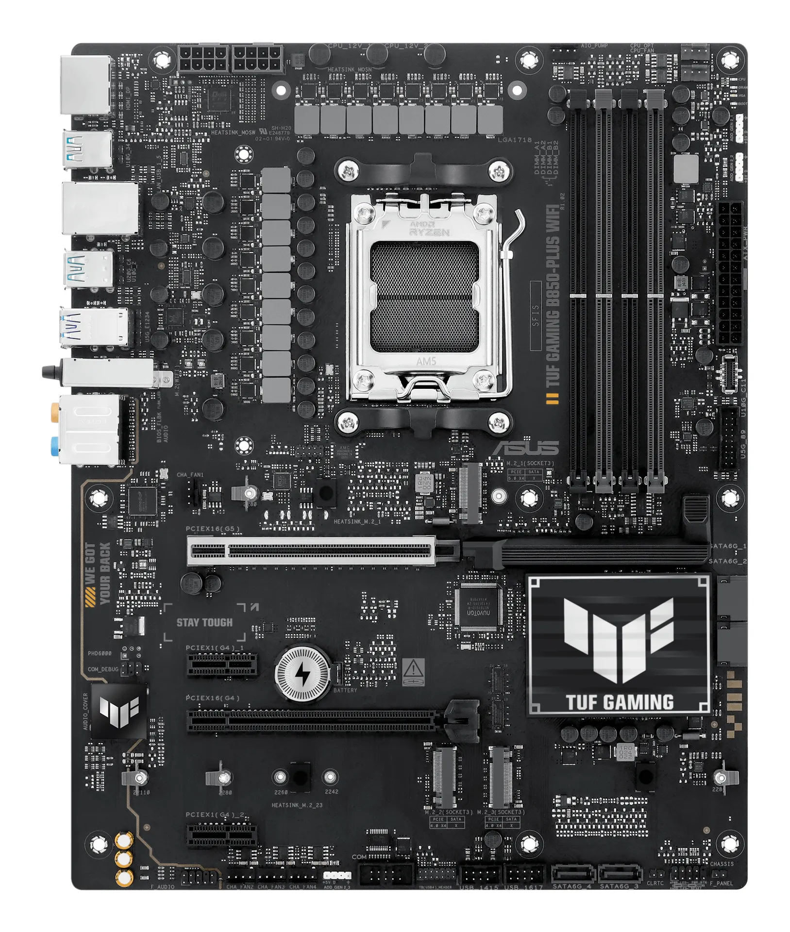ASUS TUF GAMING B850-PLUS WIFI AMD B850 Sockel AM5 ATX – Bild 2