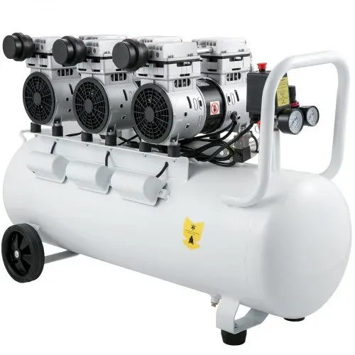 VEVOR Flüster Kompressor Ölfrei Luftkompressor 80L Druckluft Leise mit 2 Manometer für Hausreparatur, Reinigung der Fußbodenheizung, Blechlackierung, Stahlluftpistole, Zahnmedizin usw. – Bild 10