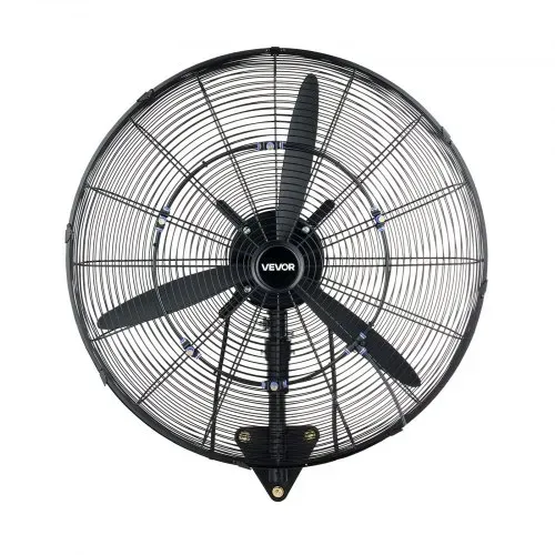 VEVOR 110W Industrieller Wandventilator 67cm, 7m/s Oszillierender Wandlüfter mit 3 Stufen Nebel & Verstellbarem Neigungswinkel, Gewerblicher Industrieventilator für Werkstatt Garage Lager Gym, Schwarz – Bild 10
