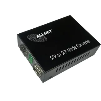 ALLNET Medienkonverter 1000BASE-SX/-LX auf 1000BASE-SX/-LX Single-/Multimode SFP Mini-GBIC Anschluss „ALL-MC108G-SFP-SFP“ ALLNET Medienkonverter 1000BASE-SX/-LX auf 1000BASE-SX/-LX Single-/Multimode SFP Mini-GBIC Anschluss „ALL-MC108G-SFP-SFP“