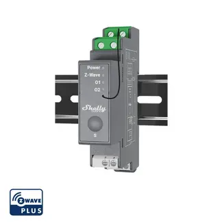 Shelly · Hutschiene · „Wave Pro 2“ · Relais · max. 25A · 2 Phasen · 2x 16A · Z-Wave Shelly · Hutschiene · „Wave Pro 2“ · Relais · max. 25A · 2 Phasen · 2x 16A · Z-Wave