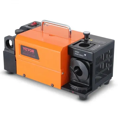 VEVOR Bohrerschleifgerät 120 W Bohrerschleifmaschine 4500 U/min Schärfstation 45# Stahl Bohrerschärfgerät 95-135° Einstellbarer Spitzenwinkel 11 Spannzangen Geeignet für Bohrerdurchmesser φ3–13 mm – Bild 10