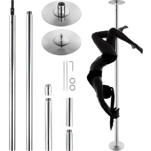 VEVOR Professionelle Tanzstange, Pole Dance Tragbare Tanzstange Profi ca. 210,5–278,4 cm Höhenverstellbare Abnehmbare Fitnessstange Spinning Fitness Silber, Tanzstange Fitnessstudios, Club, Party VEVOR Professionelle Tanzstange, Pole Dance Tragbare Tanzstange Profi ca. 210,5–278,4 cm Höhenverstellbare Abnehmbare Fitnessstange Spinning Fitness Silber, Tanzstange Fitnessstudios, Club, Party