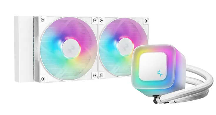 DeepCool LE240 V2 Prozessor All-in-One-Flüssigkeitskühler 12 cm Weiß DeepCool LE240 V2 Prozessor All-in-One-Flüssigkeitskühler 12 cm Weiß