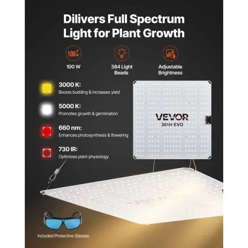VEVOR Growzelt, 60x60x180 cm, Indoor-Pflanzenzelt mit Vollspektrum-LED-Zuchtlicht & Belüftungssystem, Growbox 600D hochreflektierendes Mylar, Zuchtzelte, Gewächshaus für Blumen & Gemüse – Bild 3