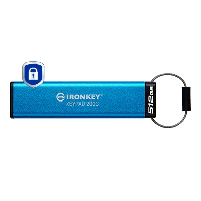 Kingston Technology IronKey 512GB USB-C Keypad 200C, FIPS 140-3 Lvl 3 AES-256 Kingston Technology IronKey 512GB USB-C Keypad 200C, FIPS 140-3 Lvl 3 AES-256