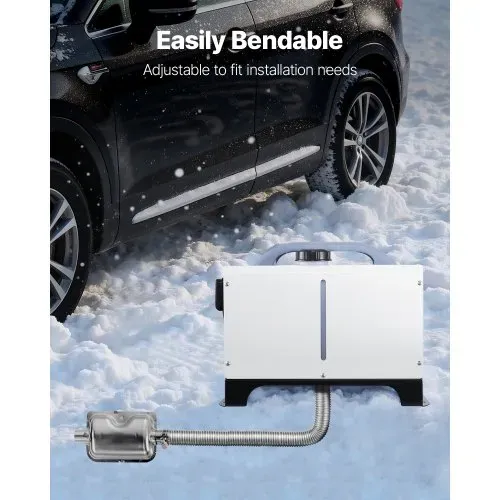 VEVOR Abgasrohr Standheizung flexibler Abgasschlauch 149 cm für Auto-Dieselheizung mit 2 Klemmen, Edelstahl Auspuffrohr mit Φ 25 mm Querschnitt für 2 kW / 5 kW / 8 kW Dieselheizungen Lufterhitzer – Bild 4
