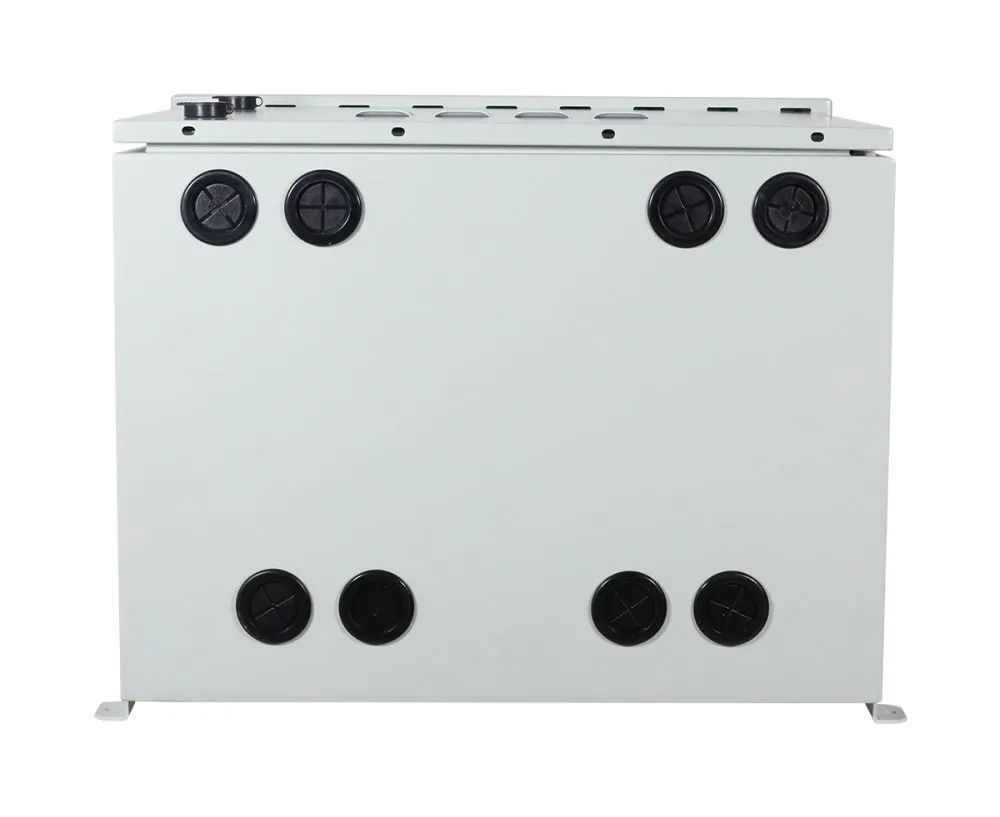 ALLNET 19"Wandgehäuse, 12HE, T488mm, Lichtgrau, IP55, SO-Serie, incl. 2-Fach Lüftereinheit – Bild 6