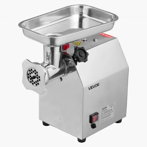 VEVOR elektrischer Fleischwolf mit 3,2 kg/min Kapazität, industrieller 850 W Tisch-Fleischwolf mit Klinge & Mahlplatte, Wurstmaschine, kommerzieller Fleischwolf aus Edelstahl für Küche Restaurant – Bild 10