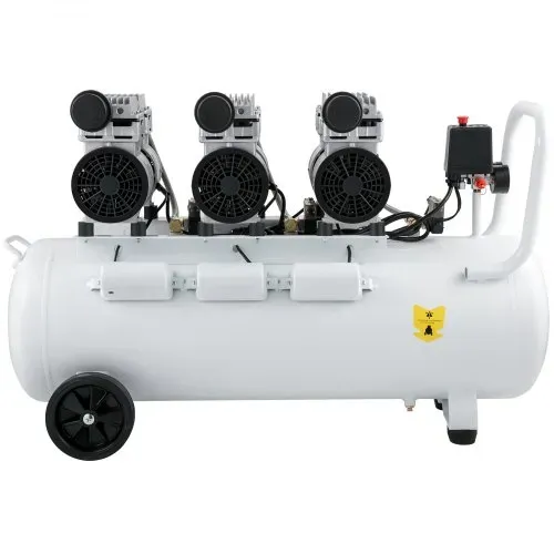 VEVOR Flüster Kompressor Ölfrei Luftkompressor 80L Druckluft Leise mit 2 Manometer für Hausreparatur, Reinigung der Fußbodenheizung, Blechlackierung, Stahlluftpistole, Zahnmedizin usw. – Bild 9