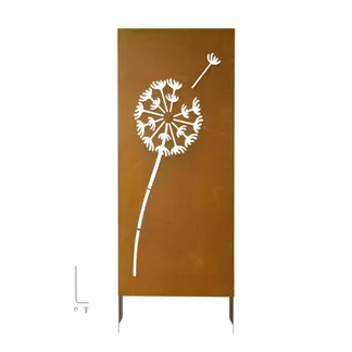 VEVOR Paravent 60×158 cm, Raumteiler aus Metall, Trennwand mit Erdspießen & Stahlplatte, Sichtschutz, Raumtrenner, Dekorative Sichtschutzwand, Ideal für Garten, Terrasse, Hof, Balkon VEVOR Paravent 60×158 cm, Raumteiler aus Metall, Trennwand mit Erdspießen & Stahlplatte, Sichtschutz, Raumtrenner, Dekorative Sichtschutzwand, Ideal für Garten, Terrasse, Hof, Balkon