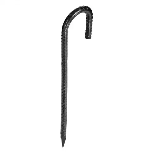 VEVOR Bodenanker, 304,8 mm, J-Typ mit 10 mm Durchmesser, verzinkte Zeltheringe, Erdanker, Erdnägel, Heringe, für Zelten, Vordächern, Camping, Trampolin, Blumenständer (16er-Pack) – Bild 9
