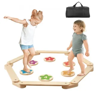 VEVOR Schwebebalken-Trittsteine, 6 Stück hölzerne Balance-Boards für Kleinkinder, Montessori-Spielzeug für Kinder von 2–6 Jahren, fördert Koordination und Grobmotorik, Gymnastikparcours für drinnen und draußen, Geschenk für Mädchen und Jungen VEVOR Schwebebalken-Trittsteine, 6 Stück hölzerne Balance-Boards für Kleinkinder, Montessori-Spielzeug für Kinder von 2–6 Jahren, fördert Koordination und Grobmotorik, Gymnastikparcours für drinnen und draußen, Geschenk für Mädchen und Jungen