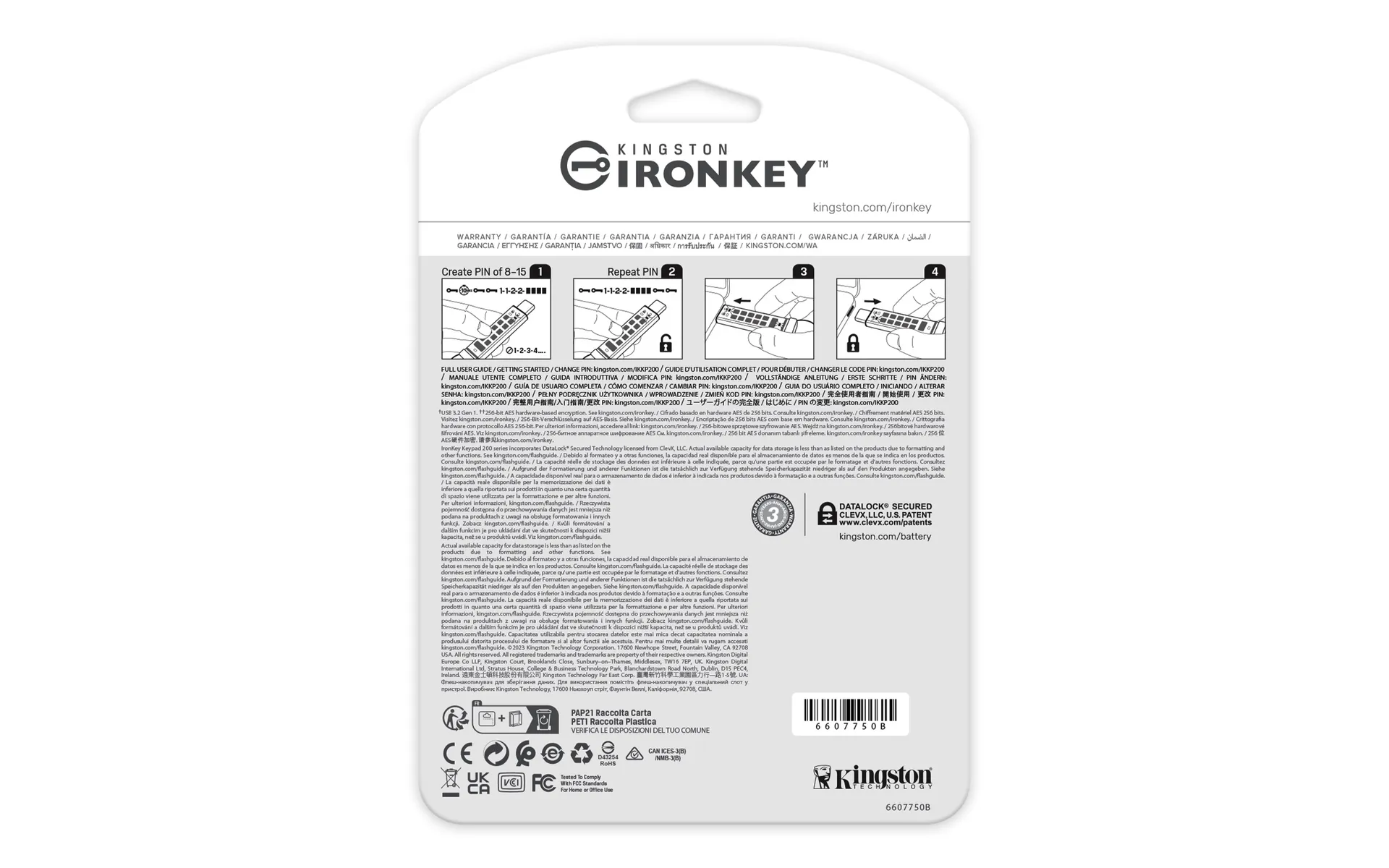 Kingston Technology IronKey 32GB USB-C Keypad 200C, FIPS 140-3 Lvl 3 (ausstehend) AES256 – Bild 4