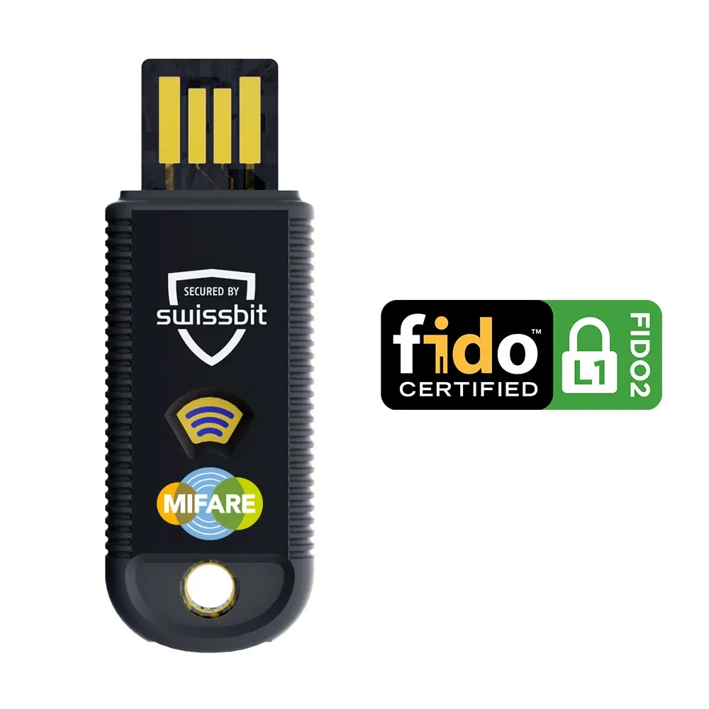 Swissbit iShield Key 1.1 Pro USB-A + Mifare in Einzelverpackung – Bild 3