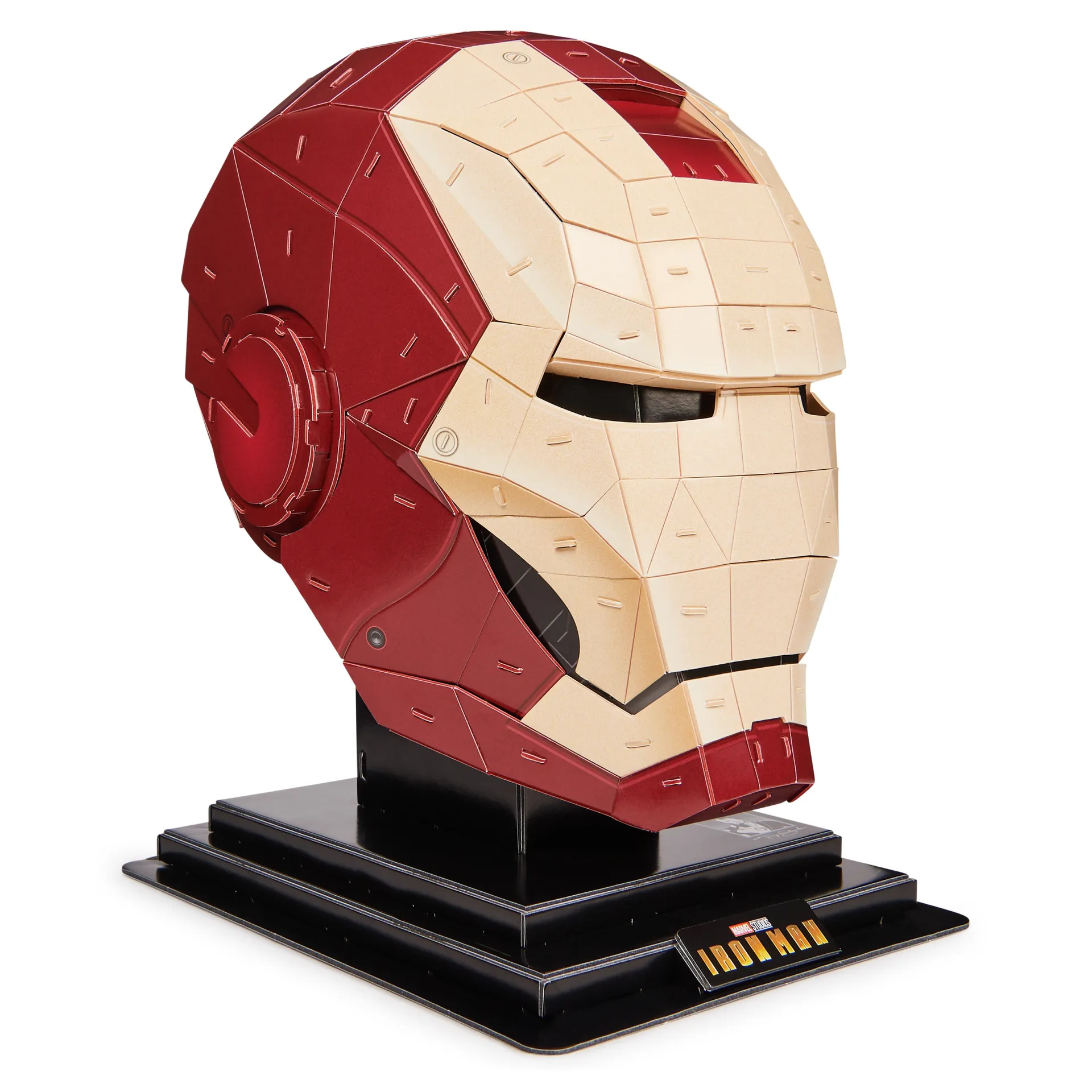 4D Build - Marvel Iron Man-Helm - detailreicher 3D-Modellbausatz aus hochwertigem Karton, 96 Teile, für alle Superhelden-Fans ab 12 Jahren – Bild 2