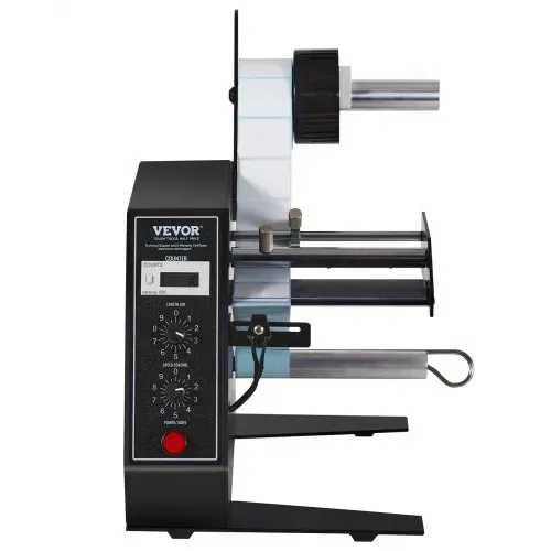 VEVOR Automatischer Etikettenspender, Breite 15-125 mm, Länge 3-150 mm, Etikettenabstreifer, Etikettentrennmaschine, stufenlose Geschwindigkeitseinstellung, Etikettenapplikator, max. Zählung 0-999999 – Bild 8