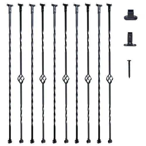 VEVOR Geländerstab Torstab Zierstab Zaunstab Verzinkter Stahl 56 x 56 x 1122 mm Balusters Treppenstab Treppensprossen Mattschwarz Ideal für Treppen und Handläufe im Innenbereich VEVOR Geländerstab Torstab Zierstab Zaunstab Verzinkter Stahl 56 x 56 x 1122 mm Balusters Treppenstab Treppensprossen Mattschwarz Ideal für Treppen und Handläufe im Innenbereich