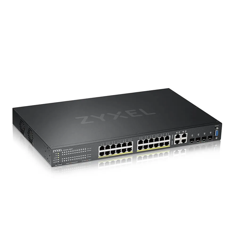 Zyxel GS2220-28HP-EU0101F Netzwerk-Switch Managed L2 Gigabit Ethernet (10/100/1000) Power over Ethernet (PoE) Schwarz Zyxel GS2220-28HP-EU0101F Netzwerk-Switch Managed L2 Gigabit Ethernet (10/100/1000) Power over Ethernet (PoE) Schwarz