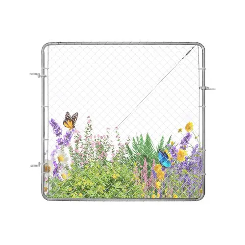 VEVOR Gartentür, 183×178 cm, verstellbares Maschendrahtzaunelement, passend für 91,44×121,92 cm große Gartenzauntoröffnungen, Zauntor für Farmen, Pfosten nicht im Lieferumfang enthalten VEVOR Gartentür, 183×178 cm, verstellbares Maschendrahtzaunelement, passend für 91,44×121,92 cm große Gartenzauntoröffnungen, Zauntor für Farmen, Pfosten nicht im Lieferumfang enthalten