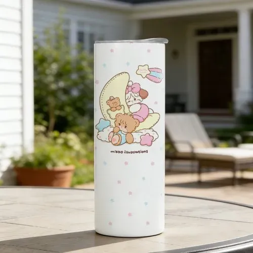 VEVOR Sublimationsbecher 4 Stk. (591 mL), Sublimationstumblers aus Edelstahl mit Deckeln & Strohhalm, Doppelwandige Isolierte Sublimationsrohlinge für Individuelle DIY-Gestaltung Geschenke – Bild 7