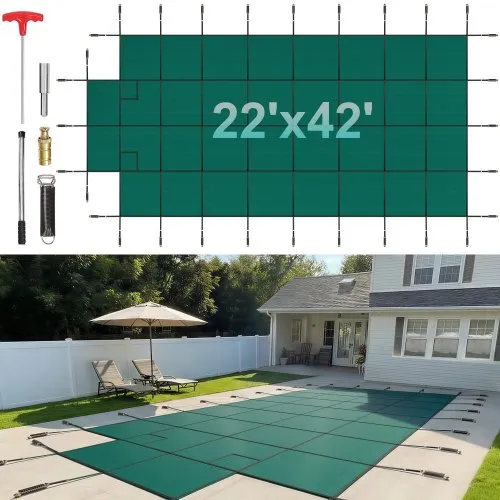 VEVOR Pool Abdeckplane 6,7 x 12,8 m Polypropylen Winterabdeckplane Passend für 6,1 x 12,2 m Poolgröße Poolplane poolabdeckung Winterabdeckung Poolüberdachung VEVOR Pool Abdeckplane 6,7 x 12,8 m Polypropylen Winterabdeckplane Passend für 6,1 x 12,2 m Poolgröße Poolplane poolabdeckung Winterabdeckung Poolüberdachung