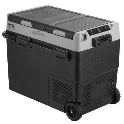 VEVOR Tragbarer Autokühlschrank, 12-Volt-Autokühlschrank, 58 l / 61,5 QT tragbarer Zweizonen-Gefrierschrank, -20 °C bis 20 °C einstellbare Temperatur, Kompressorkühler für Zuhause, Outdoor, Camping – Bild 9