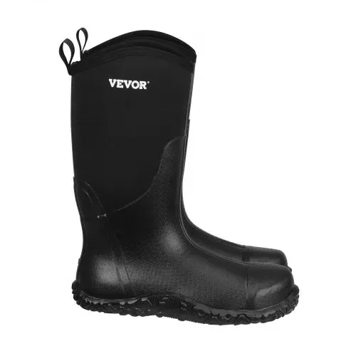 VEVOR Gummistiefel mit Stahlkappe für Herren, Schutzschuhe, wasserdichte Regen-Angelstiefel, rutschfeste Arbeitsschuhe für den Außenbereich, für Fertigung, Bau, Landwirtschaft, Größe 12 US – Bild 8