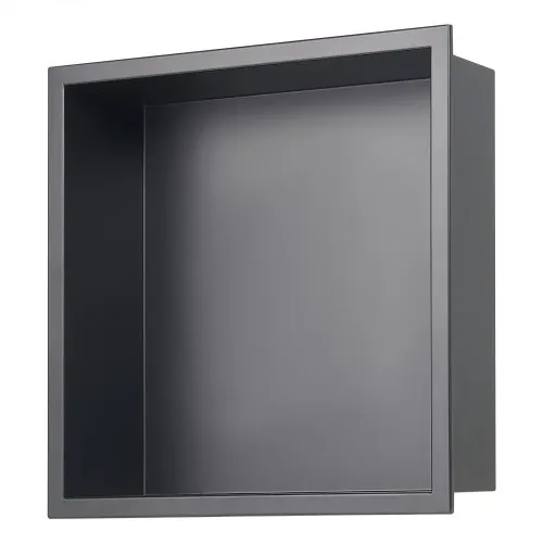 VEVOR Duschnische, 10,16x33,02x33,02 cm, versenkte Wandnische, Duschregal aus Edelstahl, Seifen- & Shampoo-Aufbewahrungsorganizer, langlebig & einfach zu installieren, schwarz für Badezimmer – Bild 8
